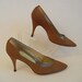 1950's Shoes / Downtown Ms Brown Vintage 50's Stilleto Heels Shoes