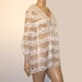 1960s blouse / Lady-like Lace Vintage 60's Twiggy Meets Boho Top Jacket