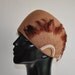 50s hat / Vintage 1950s Mr Charles Feather Spray Pearls Beaded Hat