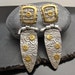 Majestique - Fine Silver and Gold Hinge Earrings