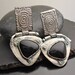 Something about Onyx - Fine Silver and Black Onyx Post Earrings