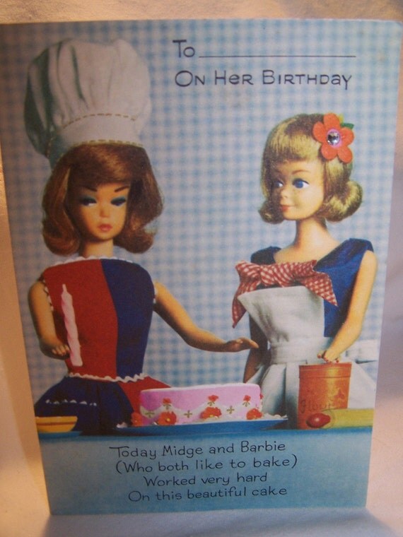 vintage barbie cards