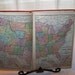 Antique 1911 World Atlas Book, Maps