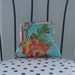 Beth's Small Aqua Vintage Rose Oilcloth Kisslock Clutch