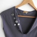 Button Down Tank - Indigo