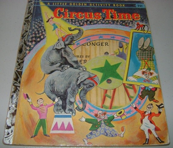 Vintage Golden Book Circus Time