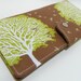 Handmade Long Wallet BiFold Clutch Majestic Oak Timber