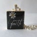 Faith with Flower Scrabble Tile Necklace