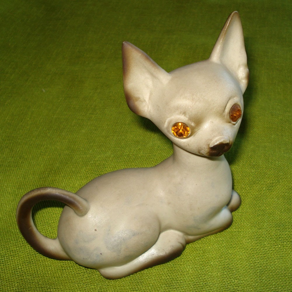 crystal chihuahua figurine