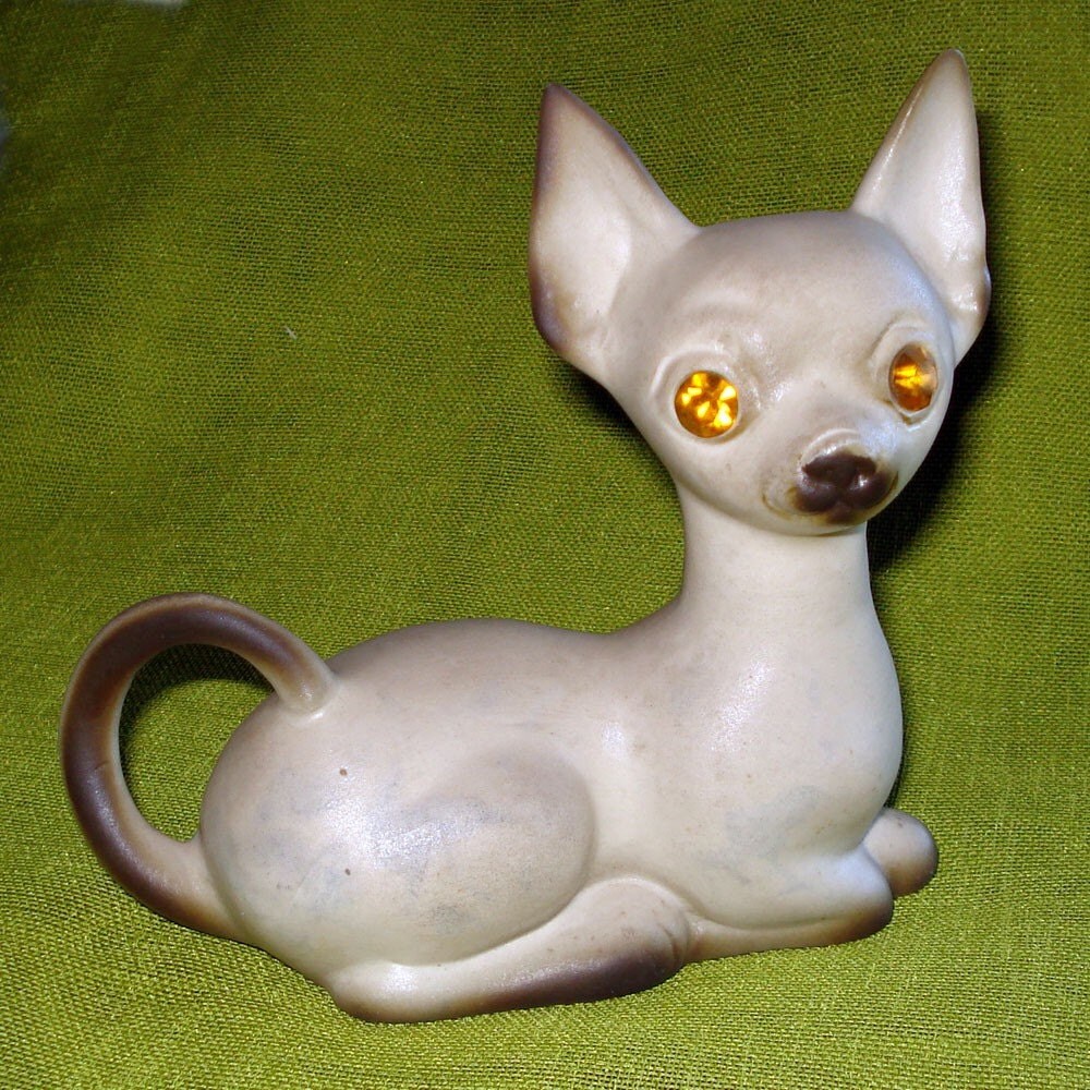 crystal chihuahua figurine