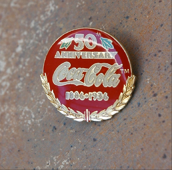 Items Similar To Vintage Coca Cola 50th Anniversary Pin On Etsy