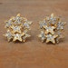 Reserved for maki1975 - Vintage Rhinestone Stars Trembler Earrings