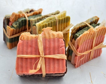 Soap Bundles, Stacks of Soap, Hot Process Soap, Olive Oil Soap