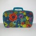 1960s mini suitcase / vintage 60s luggage / floral / Caribbean Vacation Mini Suitcase