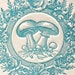 Vintage Mushroom in Blue