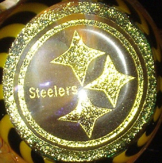 Pittsburgh Steelers Hand Blown Glass Pipe by oLLiEiLL on Etsy