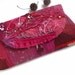 RESERVED for Lorrie Crazy burgundy II, fiber art unique boho chic purple clutch