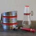Red Kitchen Collection Sifter Grinder and Sharpner