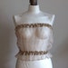 Coffee beige sheer camisole, neutral bridal bolero, wedding accessorie, soft tulle with ruffle, fairy tale wedding, summer fashion
