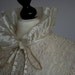 Very elegant LACE BLOUSE in cream with ruffled collar and cuffs