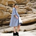 Grey Coat Dress from Organic cotton and hemp