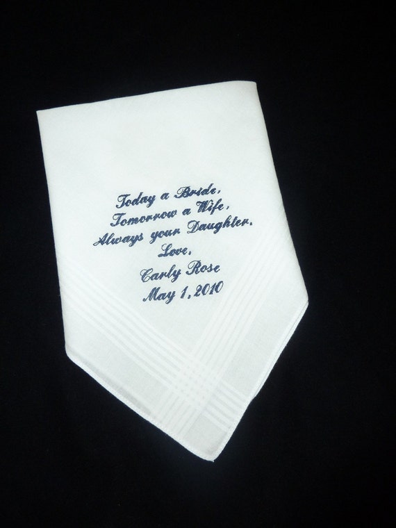 Men's Custom Embroidered Handkerchief