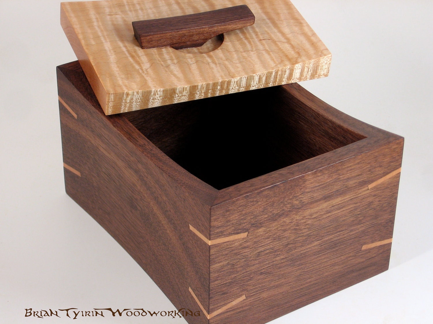 Small Curved Wooden Keepsake Box