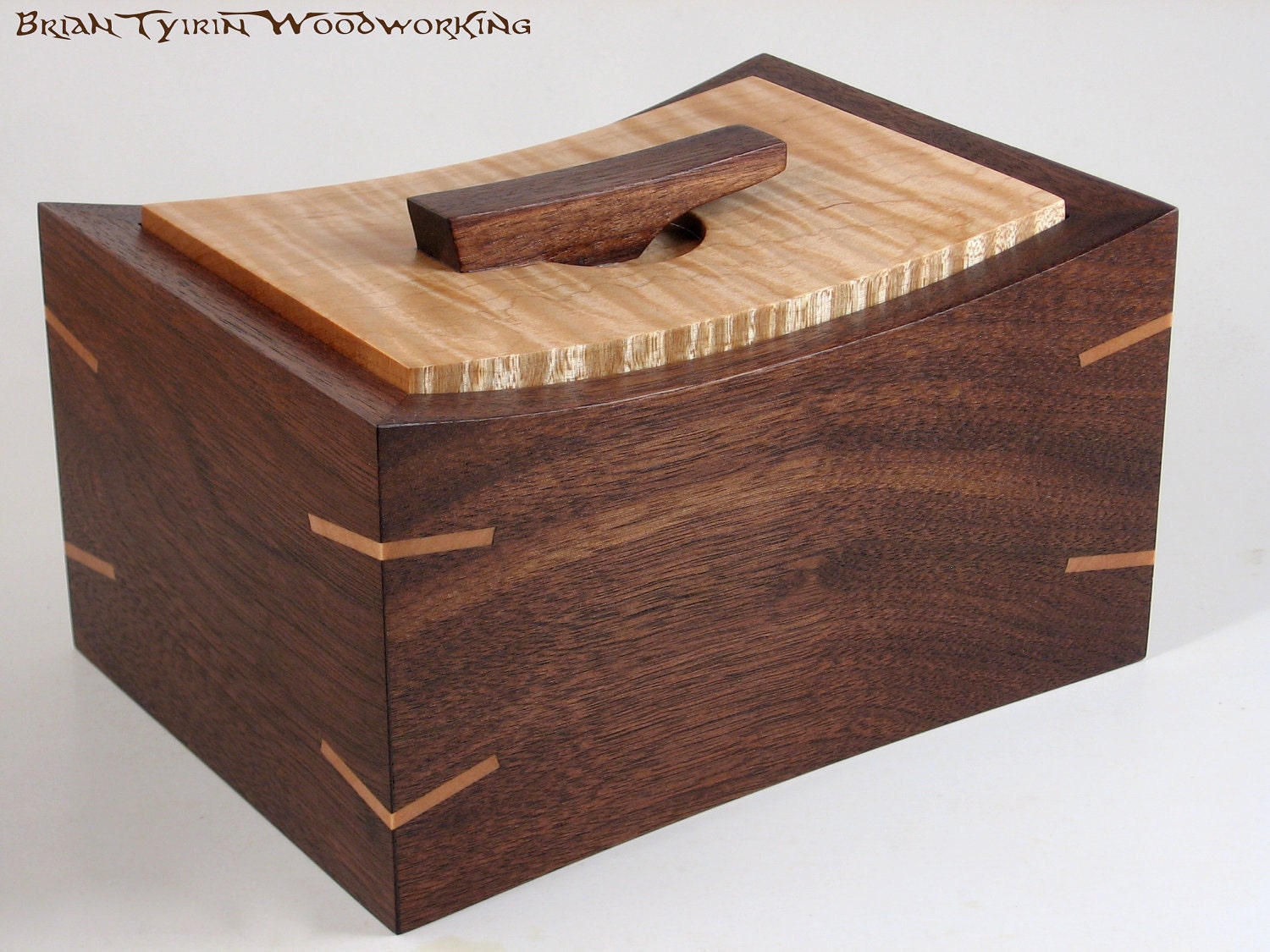 Small Curved Wooden Keepsake Box