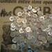 100 Vintage MOP mother of pearl Antique buttons new old stock nos 1940s white 7/16"