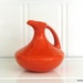 Vintage California Pottery Orange Pitcher by Garden by Nachokitty