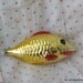 Vintage Christmas Ornament Golden Fish Czechoslovakia