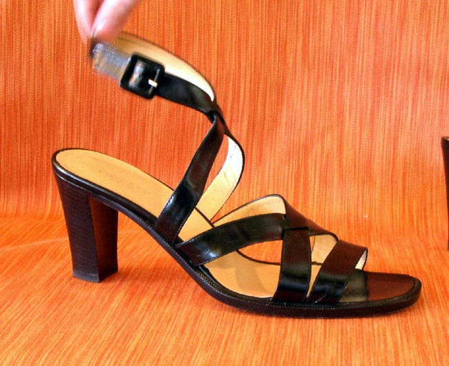calvin klein high heel sandals