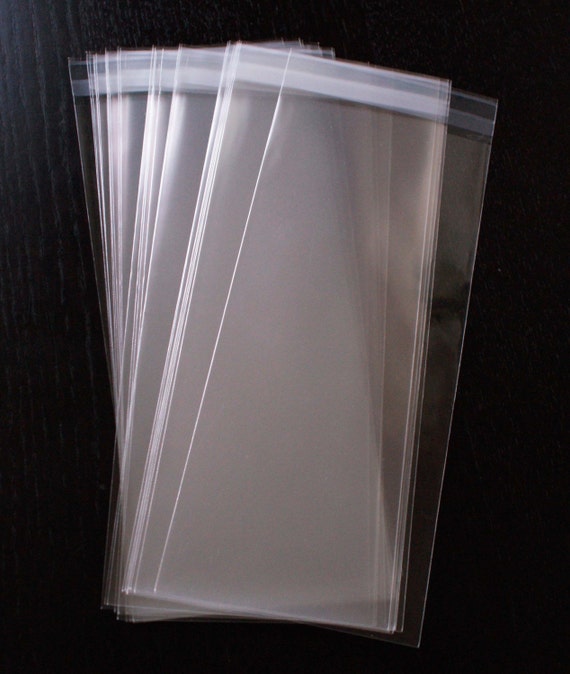 25 Clear Resealable Plastic Bags For Tall Cards And Envelopes