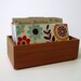 Bamboo Recipe Box...Recipe Cards... with Fun Colorful Dividers..Ready to Ship