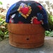 Visionary Blue Sacred Hearts with cathedral window Handmade Cycling Cap