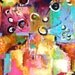Contemporary Floral Abstract Painting....RESERVED for Debra