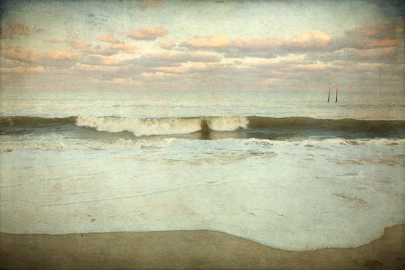 Items similar to Large Beach Print, Muted Tones, 16x20 Fine Art ...