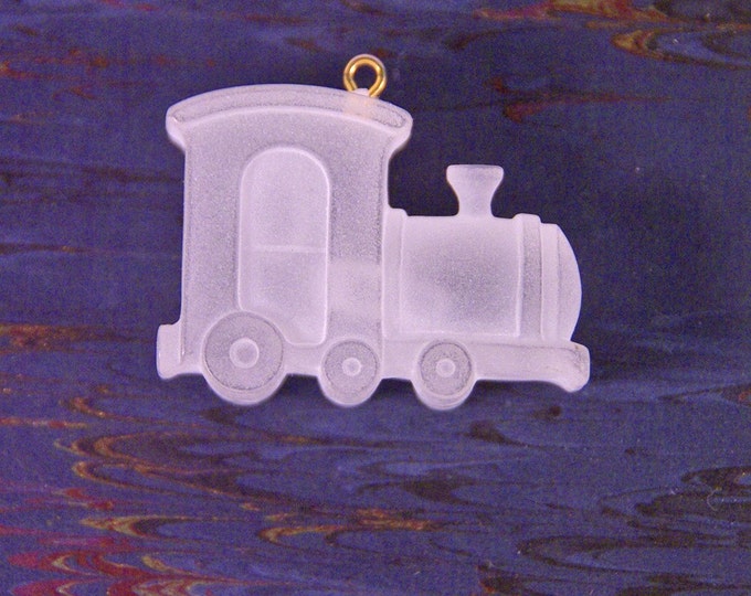 Vintage Frosted Acrylic Train Piece