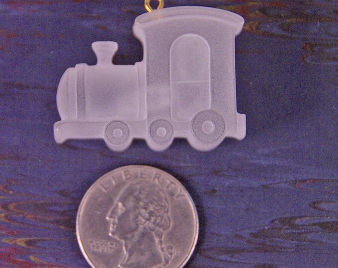 Vintage Frosted Acrylic Train Piece
