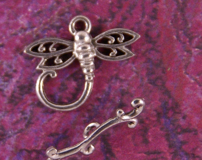 Pewter Dragonfly Toggle Clasp