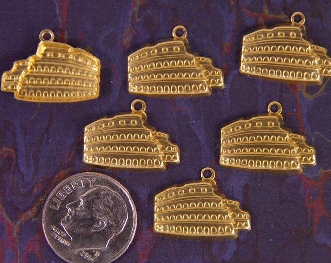 13 Brass Roman Colosseum Coliseum Charms