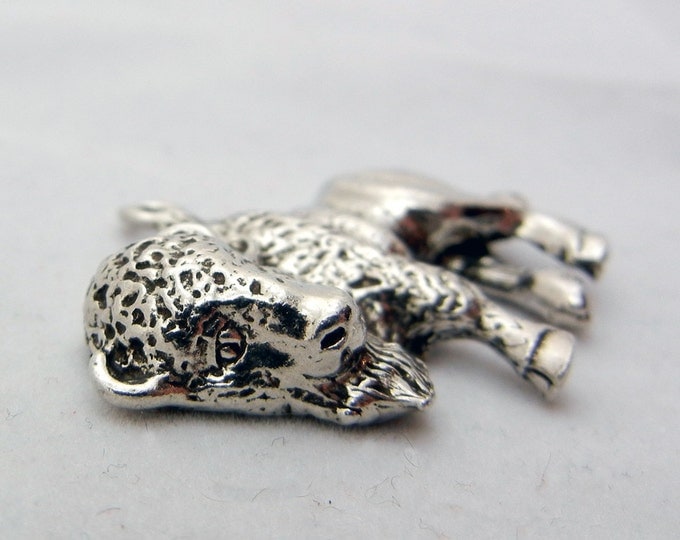 Pewter Buffalo Charm