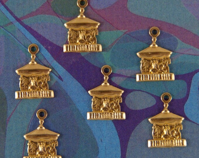 26 Tiny Brass Carousel Charms