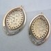 Pair of Gold-Tone Shield Shaped Drop Charms