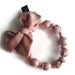 Reserved Listing For BijouxSese - Blush Silk Bead Scarf Necklace Pink Handmade by handcraftusa