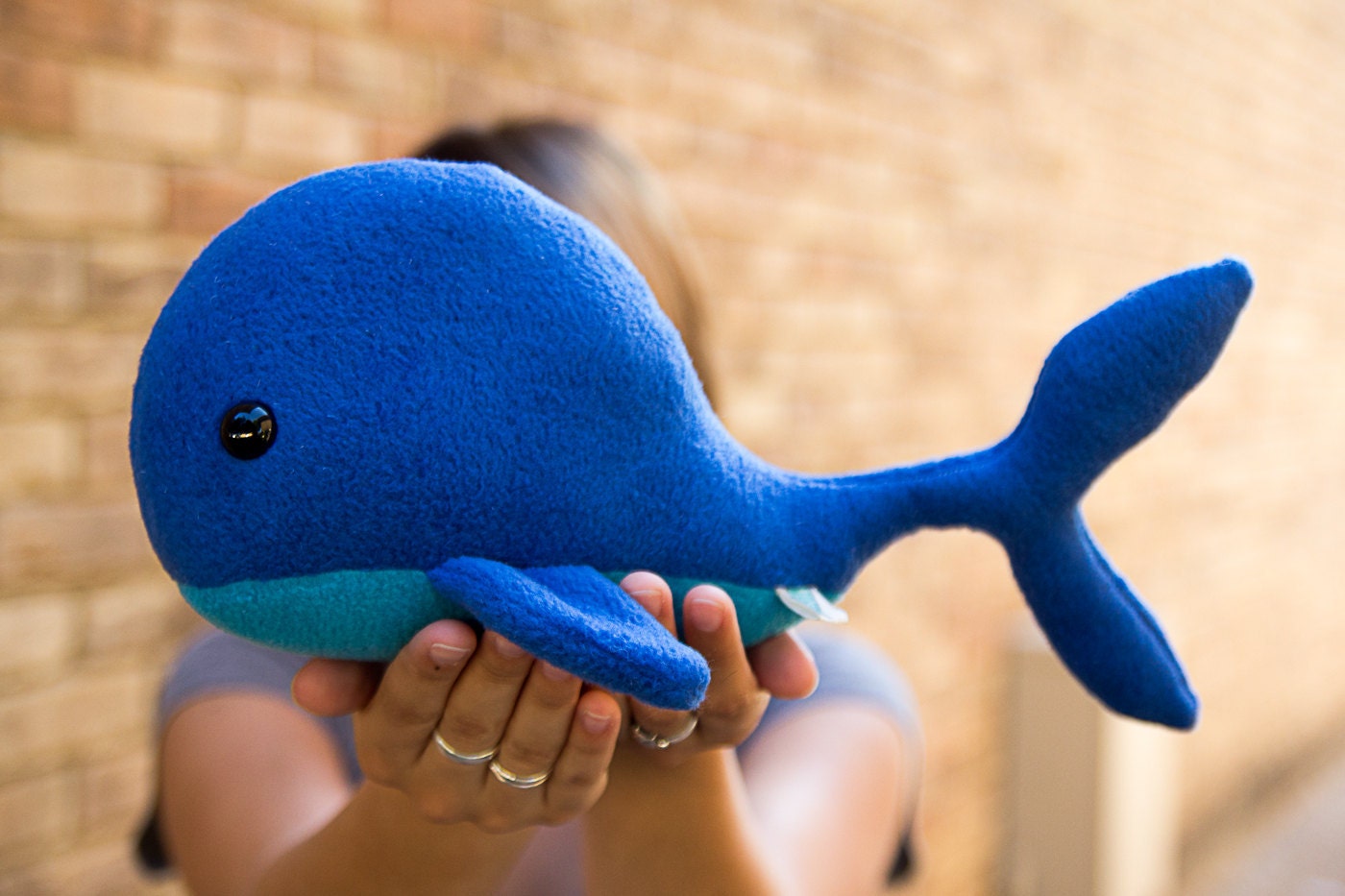 blue whale plush toy