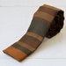 Vintage 1960s skinny square tie. Ernst Nizam stripe. Union made. Retro wedding, Gift for grad. Mad Men retro / the HAVE ANOTHER tie