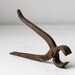 antique blacksmith tongs. 1900s. Hand forged steel. Rustic primitive.
