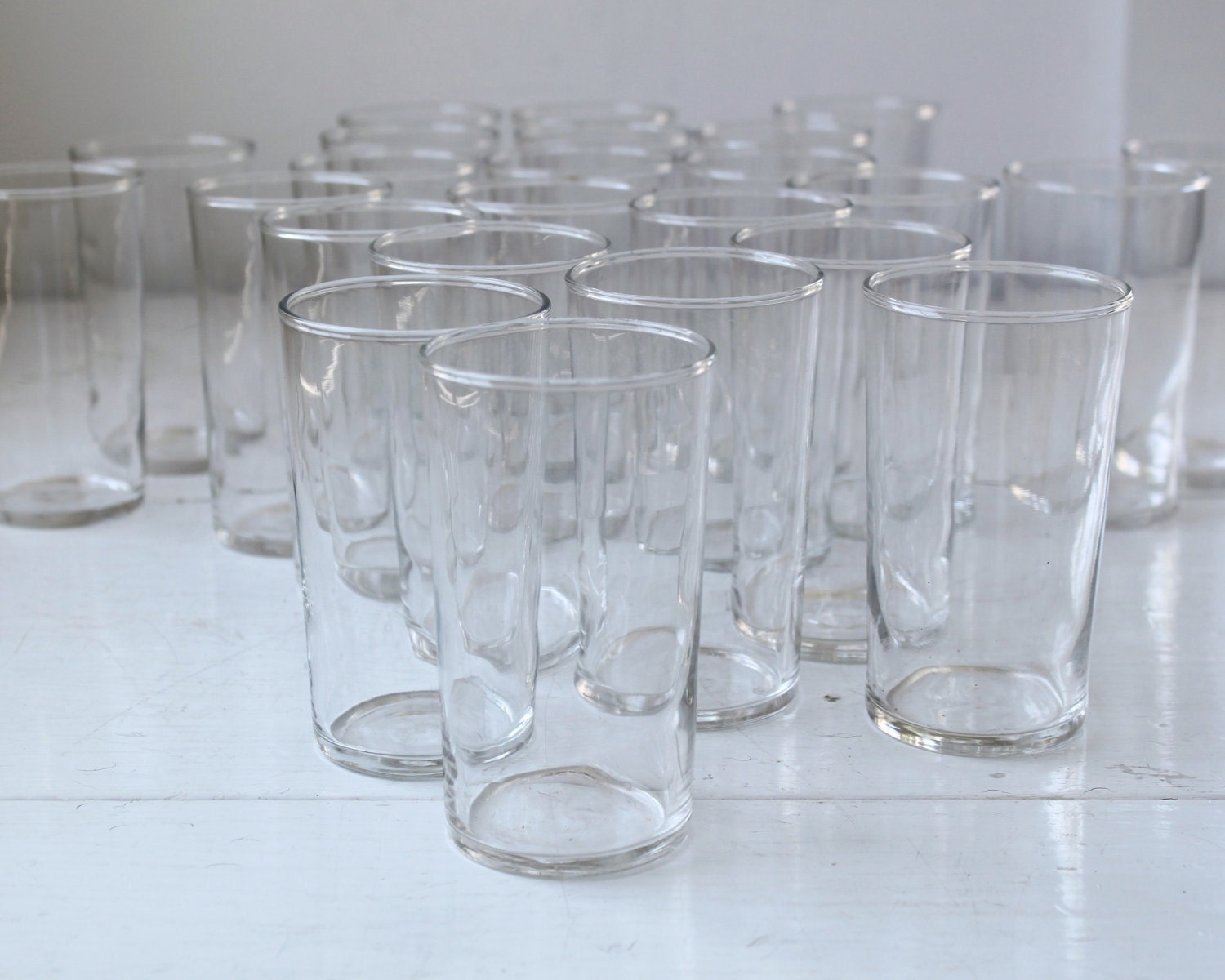 SALE vintage 1940s drinking glasses. Libbey and other. Set of