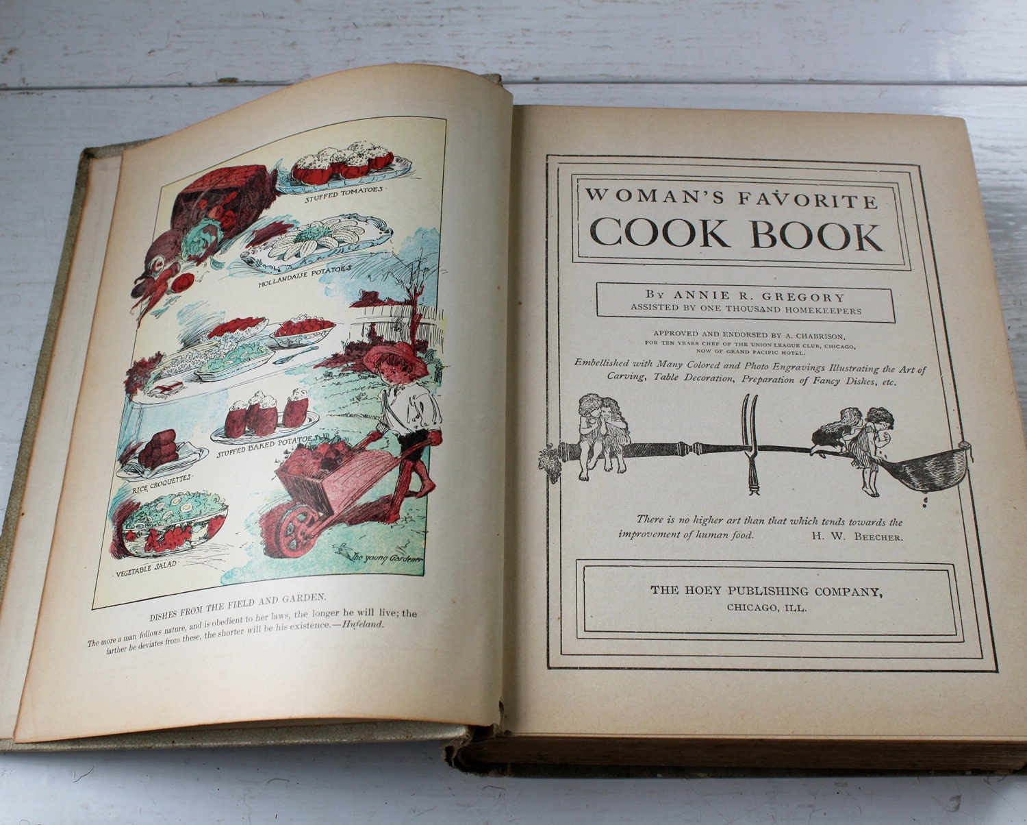 antique cookbook. Woman's Favorite Cook by
